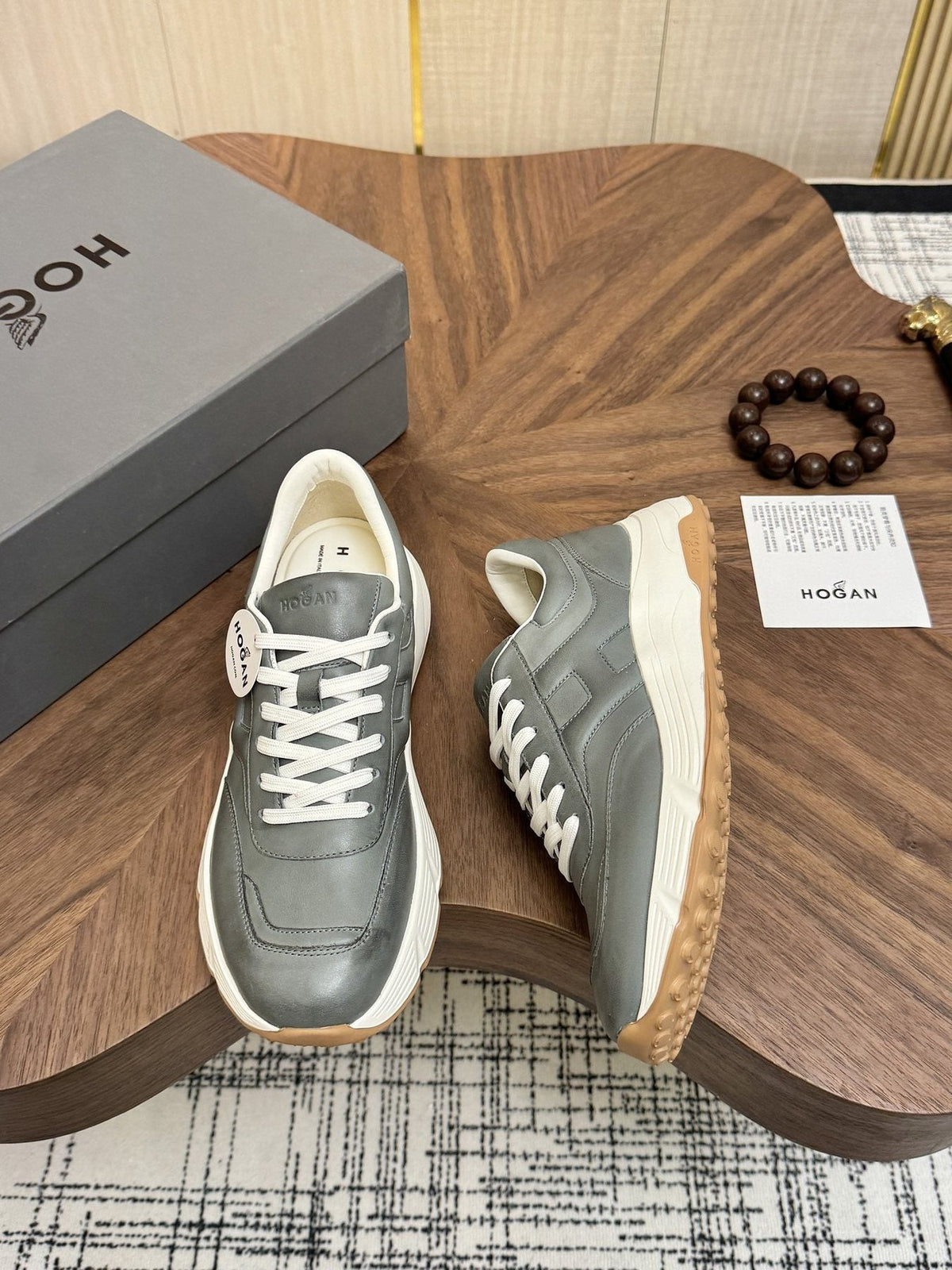 HOGAN H-Stripes Platform Sneakers — front
