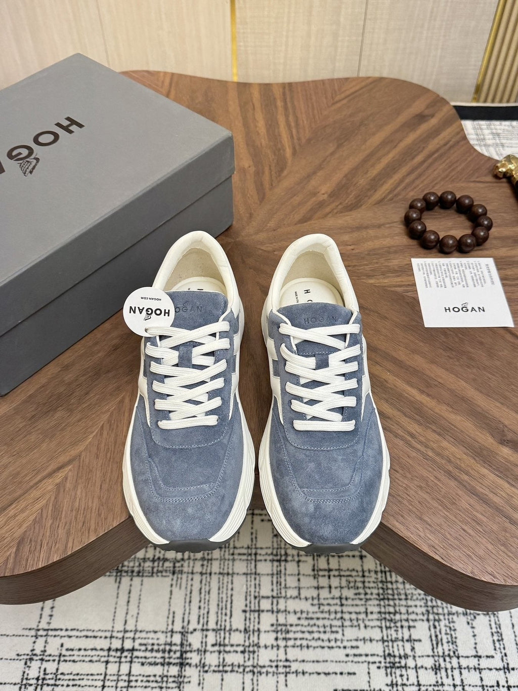 HOGAN H-Stripes Platform Sneakers — front