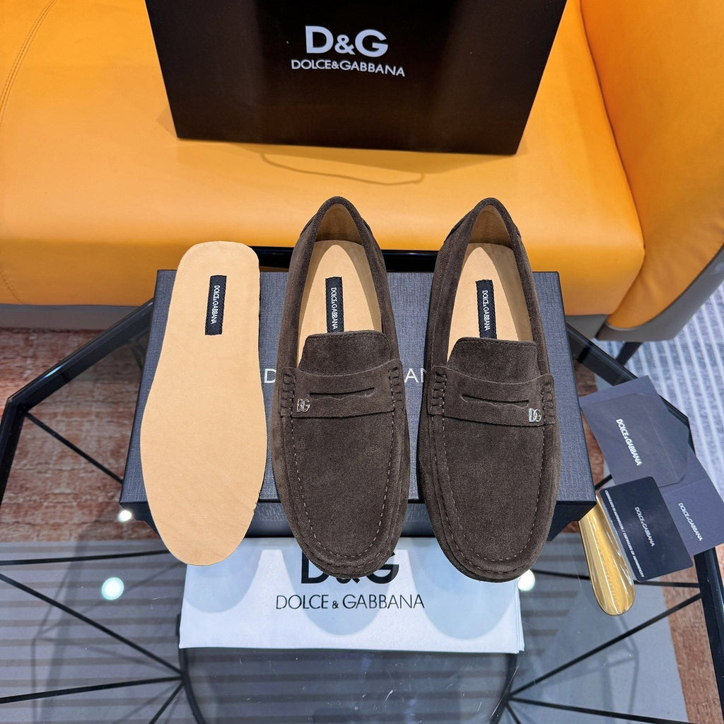 Dolce & Gabbana Moc-Toe Driving Loafers — front
