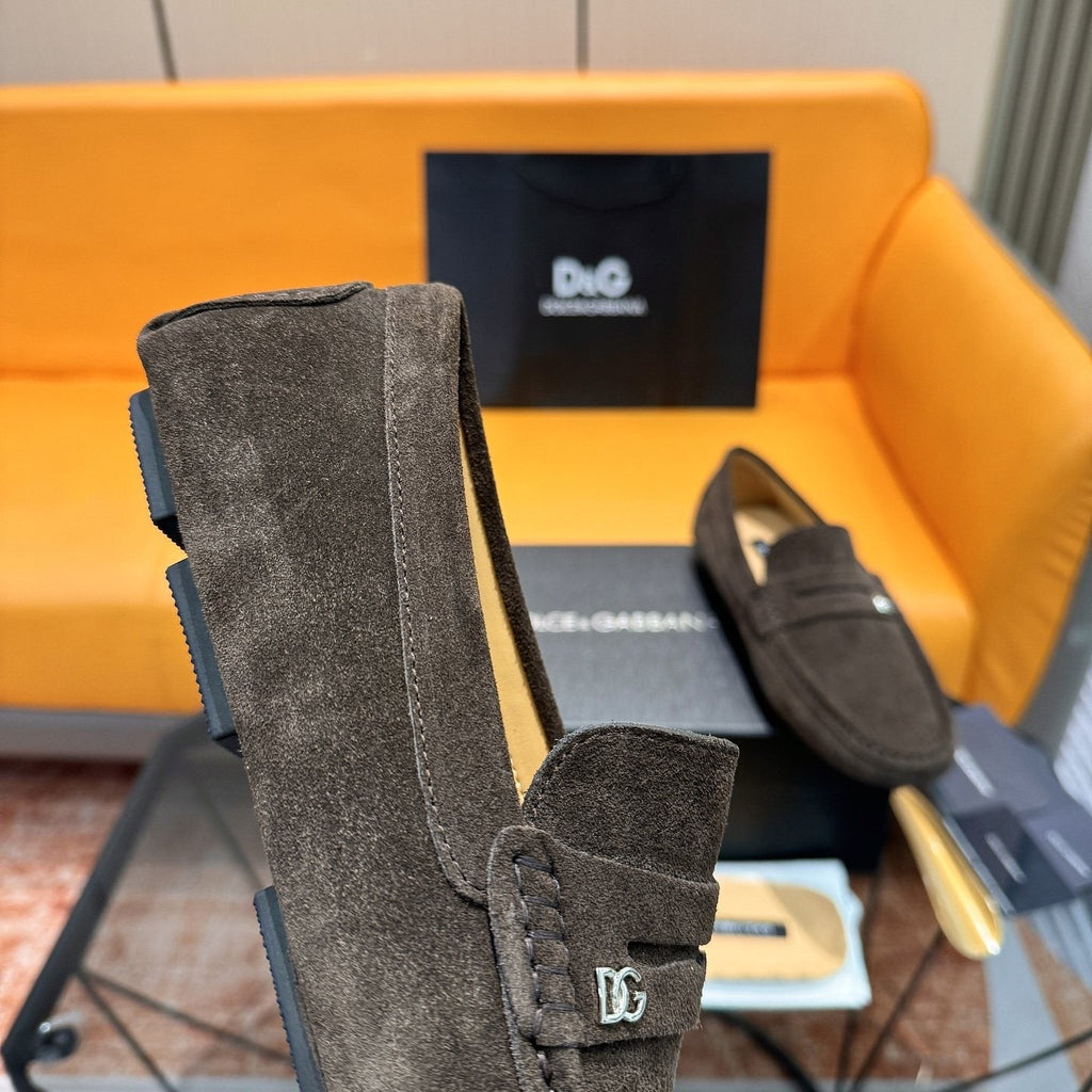 Dolce & Gabbana Moc-Toe Driving Loafers — detail