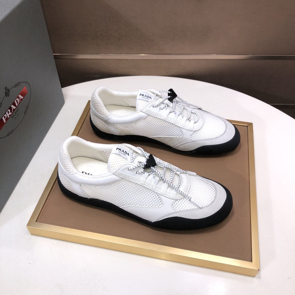 Prada Mesh Panel Low-Top Sneakers — front