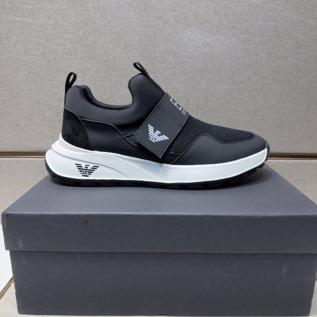 Emporio Armani EA7 Mesh Slip-On Sneakers — side