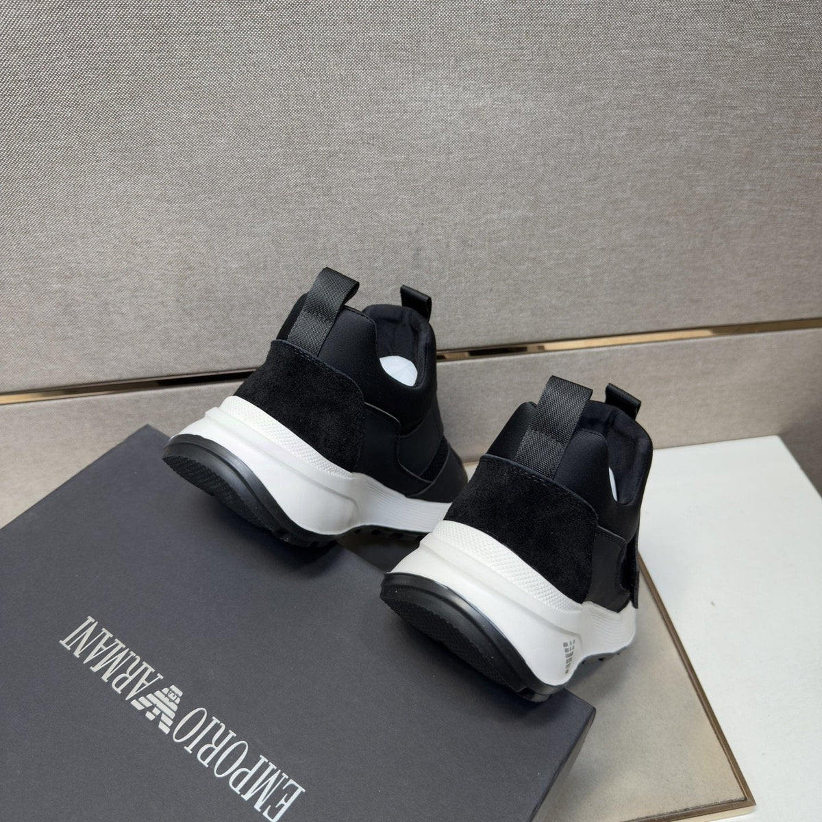Emporio Armani EA7 Mesh Slip-On Sneakers — back