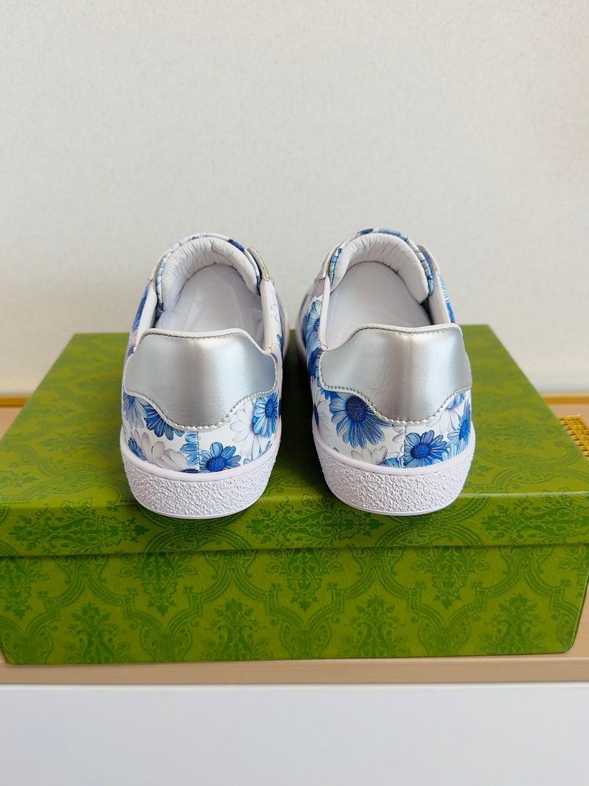 Gucci Floral Low-Top Sneakers — back