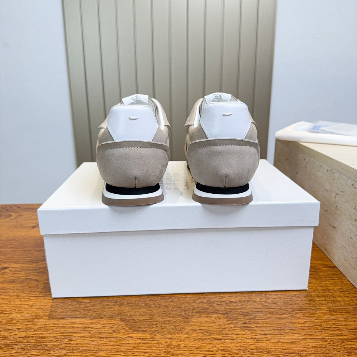 Maison Margiela Black Low-Top Sneakers — back