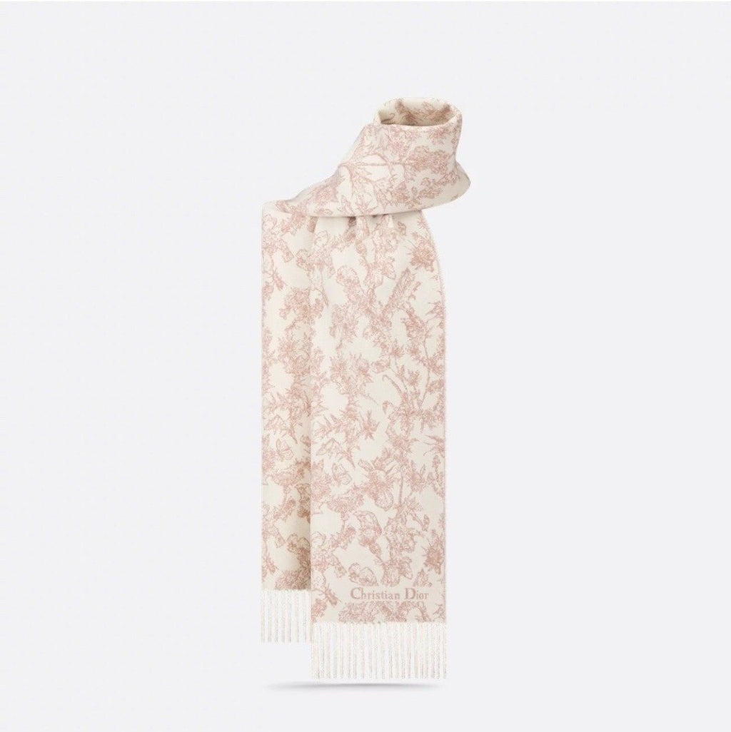 Dior Botanical Toile Fringed Scarf — hero