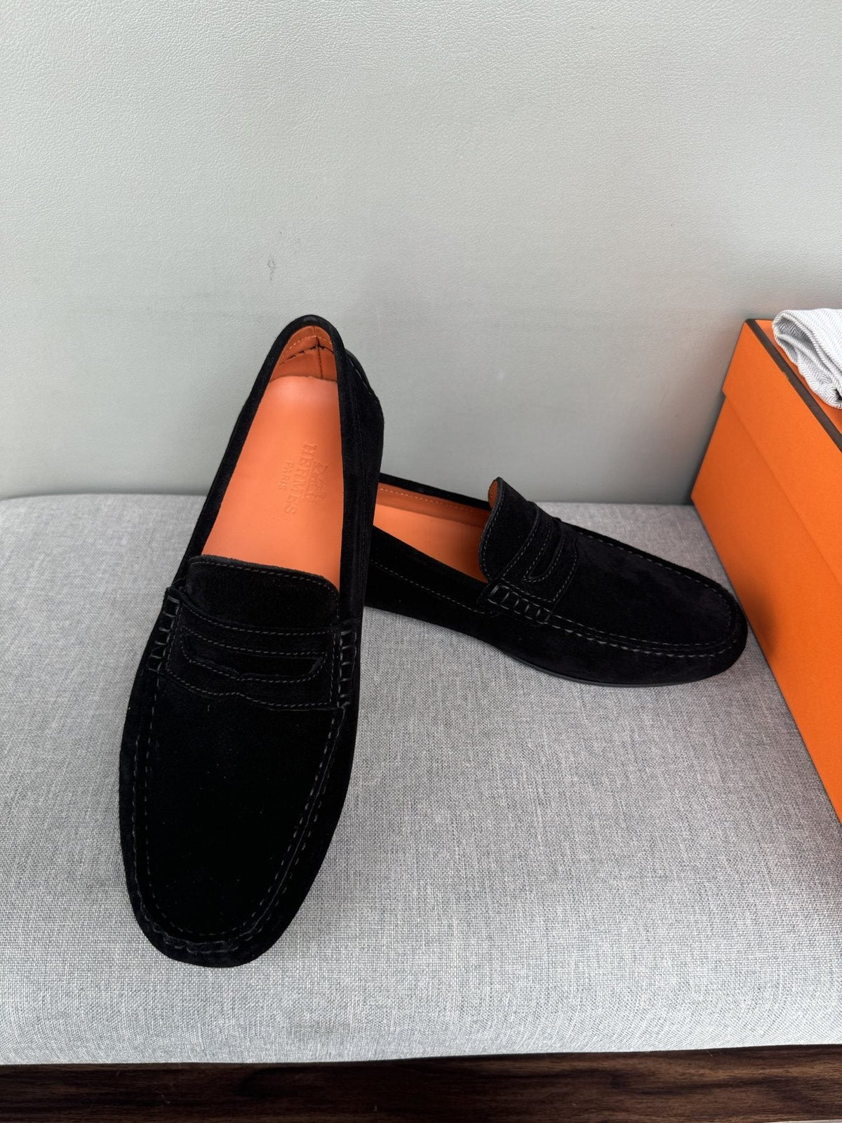 Hermès Men's Driving Loafers — front