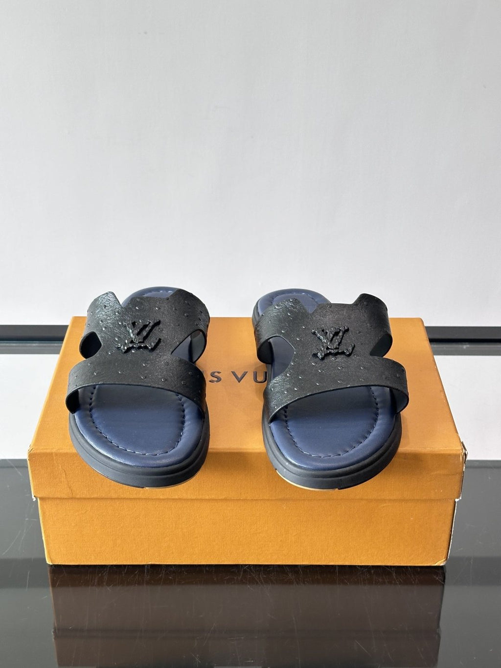 Louis Vuitton Monogram Slide Sandals — hero