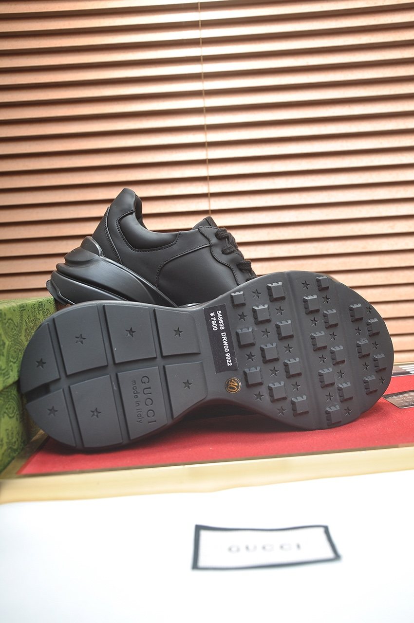 Gucci Tonal Chunky Low-Top Sneakers — back