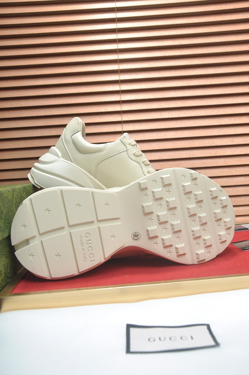Gucci Tonal Chunky Low-Top Sneakers — back