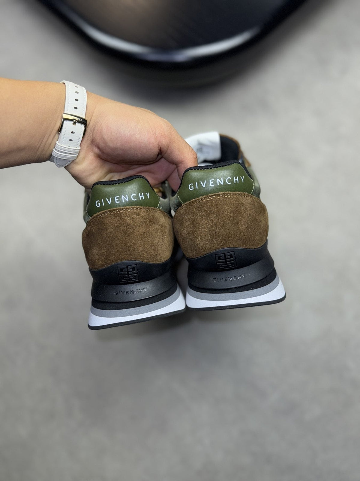Givenchy Paneled Low-Top Sneakers — back