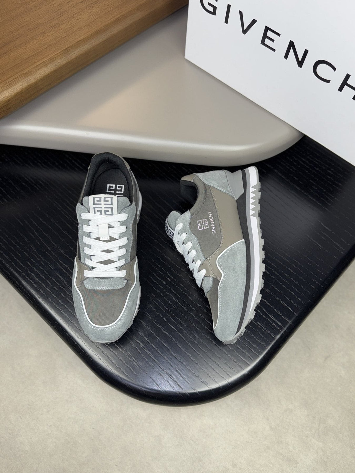 Givenchy Paneled Low-Top Sneakers — front