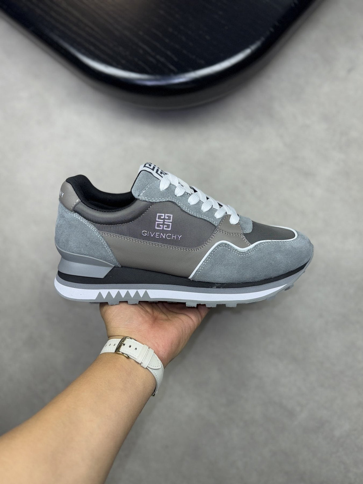 Givenchy Paneled Low-Top Sneakers — side
