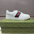 Gucci Green and Red Stripe Low-Top Sneakers — hero