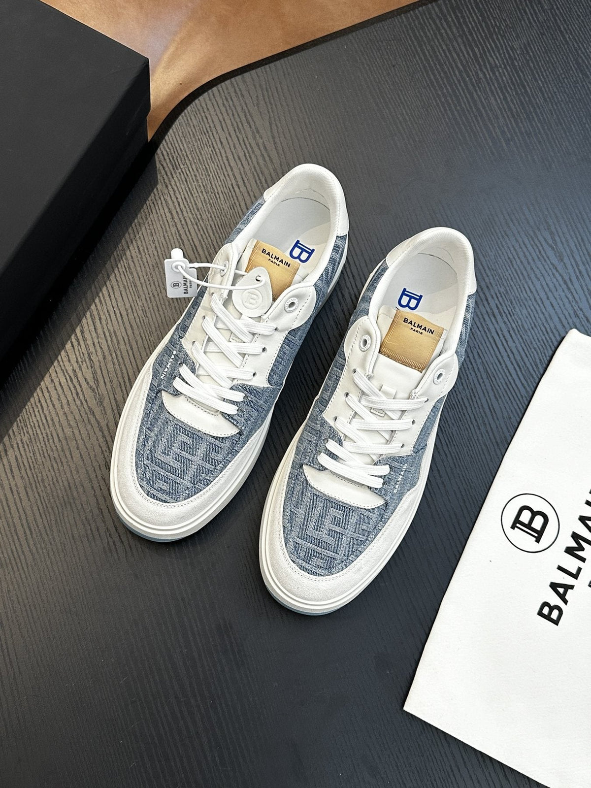 Balmain B-Skate Low-Top Sneakers — front