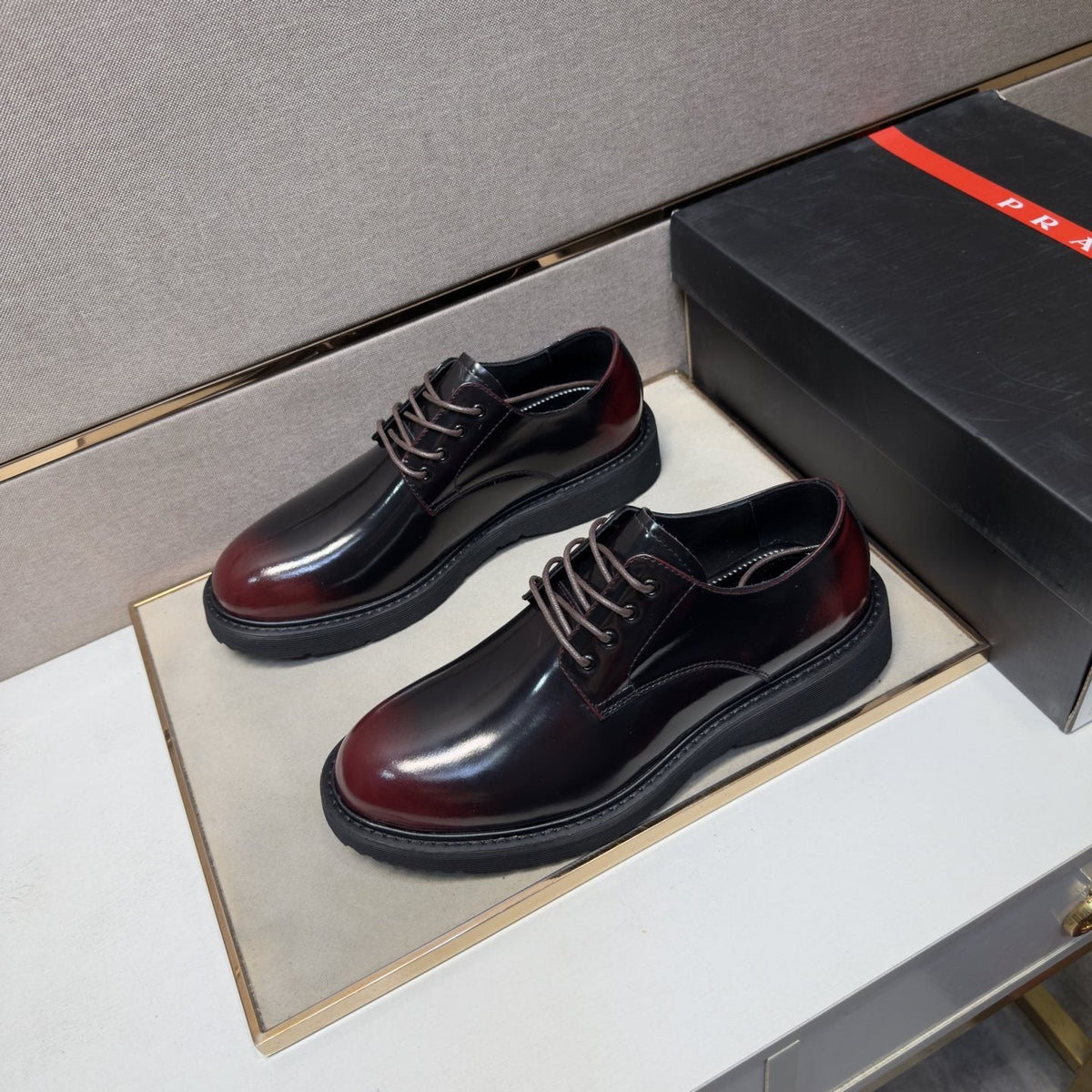 Prada Men's Lace-Up Shoes — front