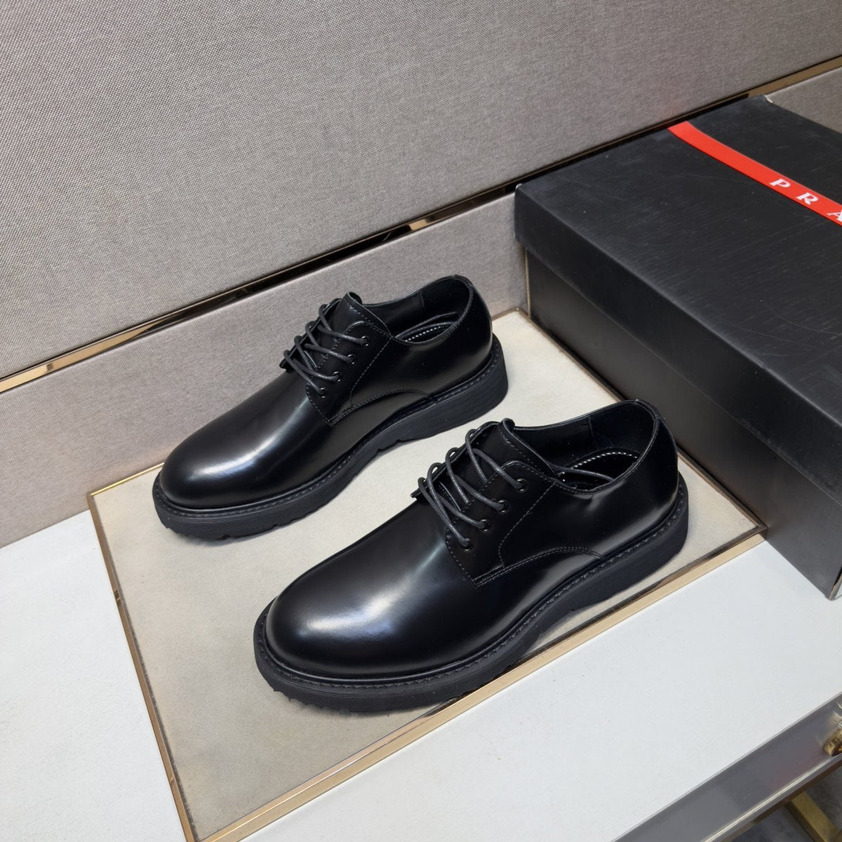 Prada Men's Lace-Up Shoes — front