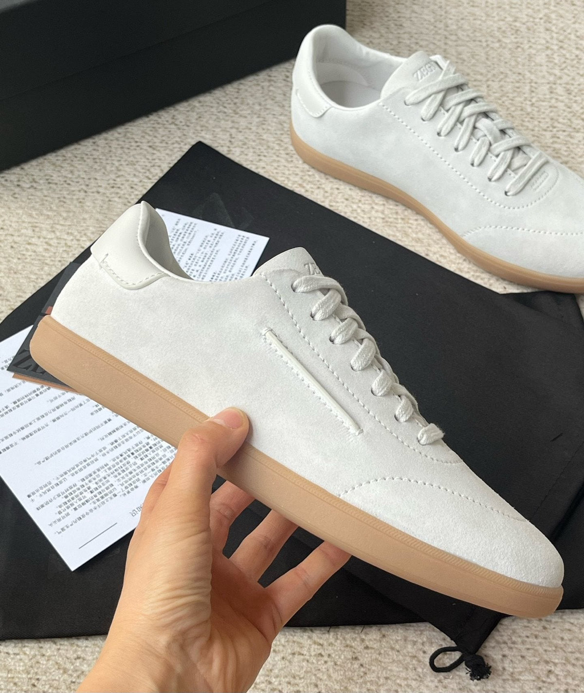 Zegna Triple Stitch Monte Low-Top Sneakers — model