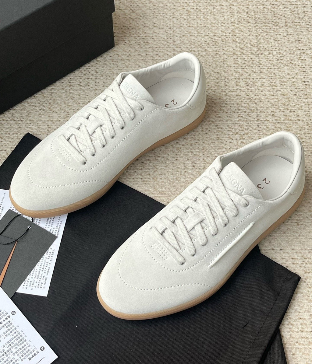 Zegna Triple Stitch Monte Low-Top Sneakers — front