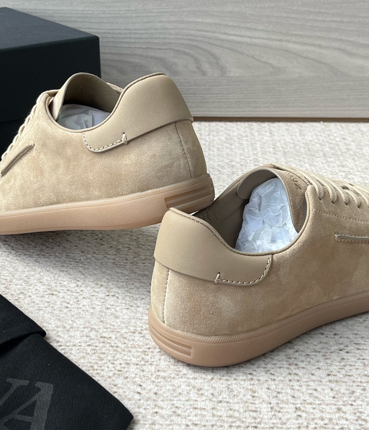 Zegna Triple Stitch Monte Low-Top Sneakers — back