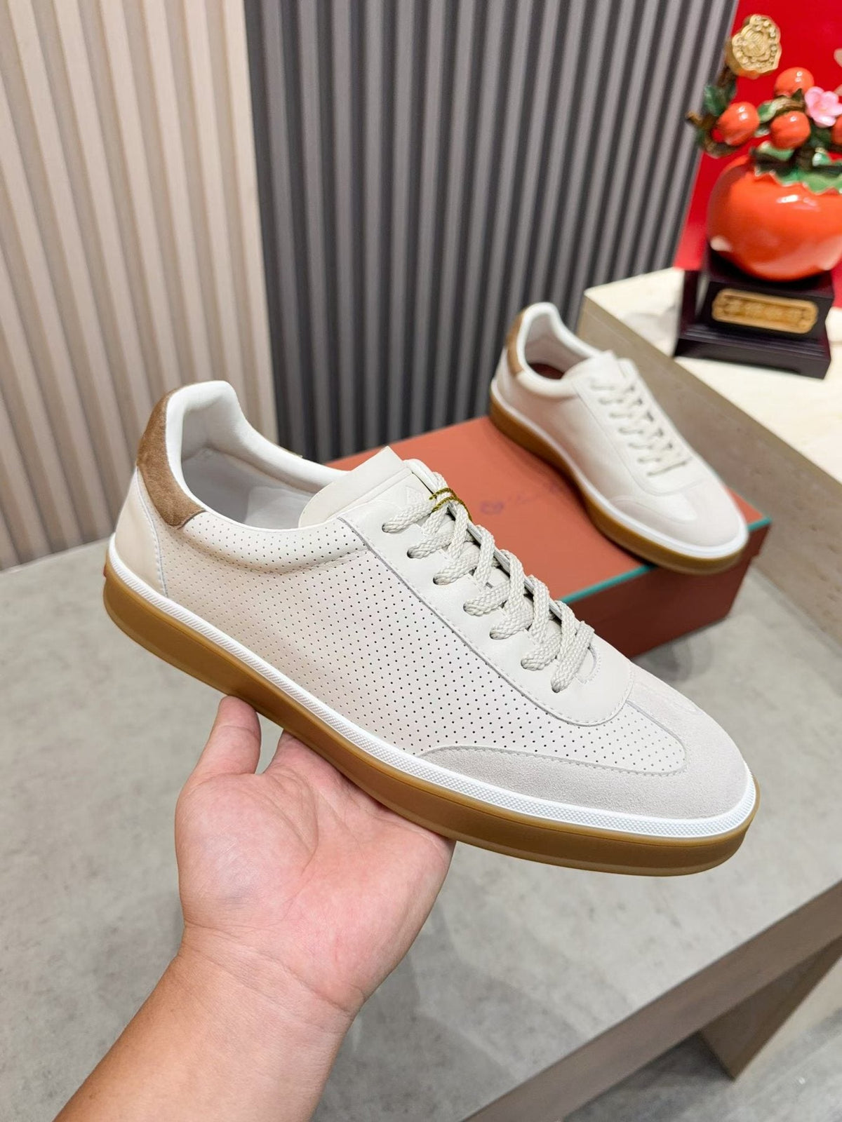 Loro Piana Tennis Walk Low-Top Sneakers — model