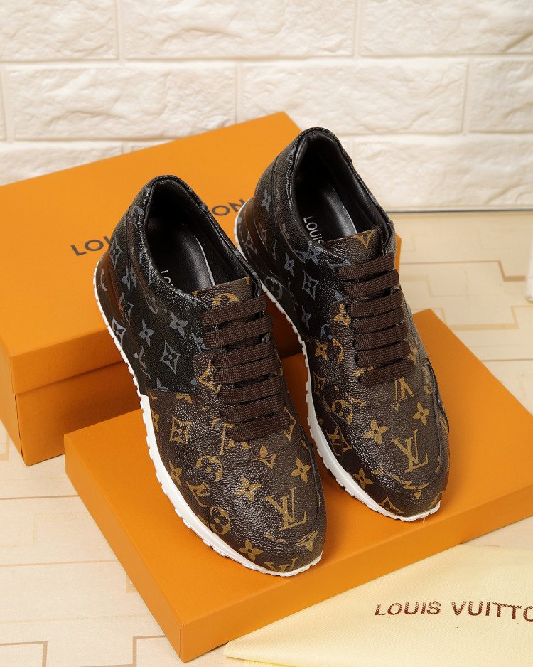 Louis Vuitton Monogram Lace-Up Sneakers — front