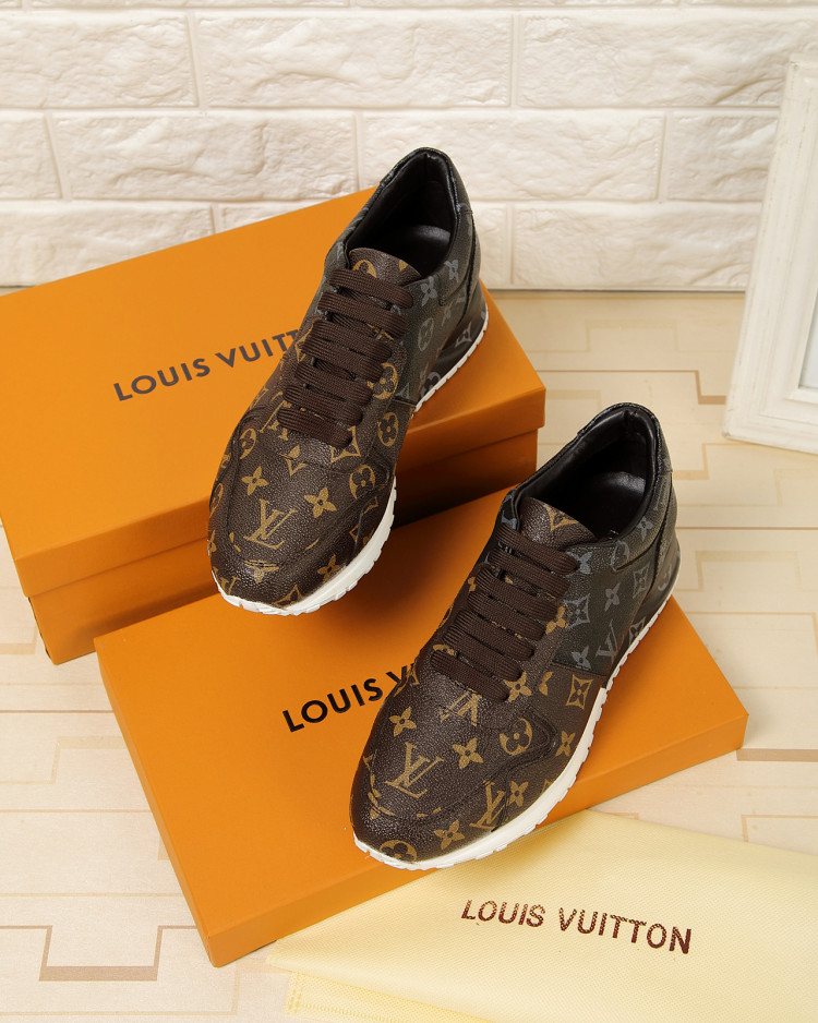 Louis Vuitton Monogram Lace-Up Sneakers — front