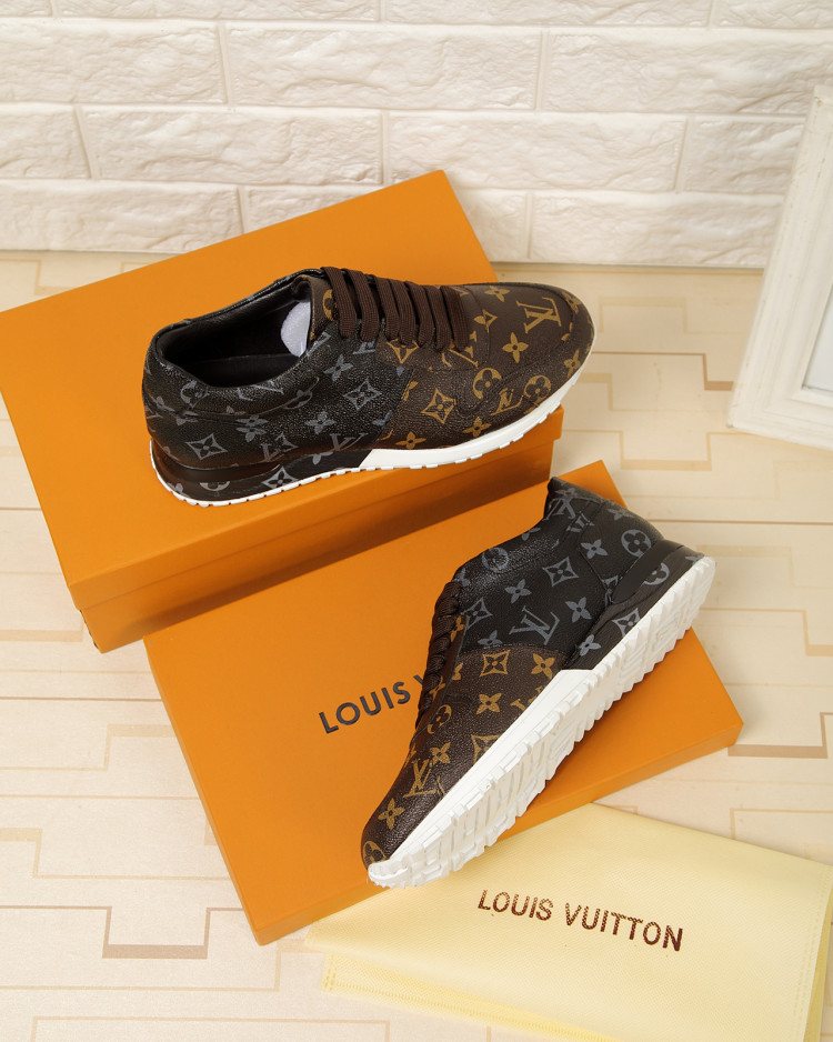 Louis Vuitton Monogram Lace-Up Sneakers — side