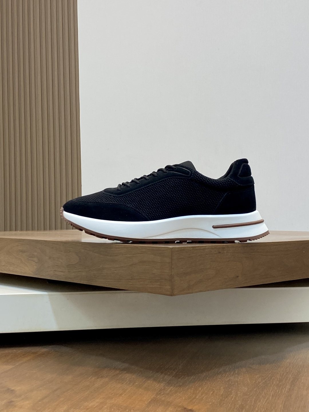 Loro Piana Men's Lace-Up Sneakers — front