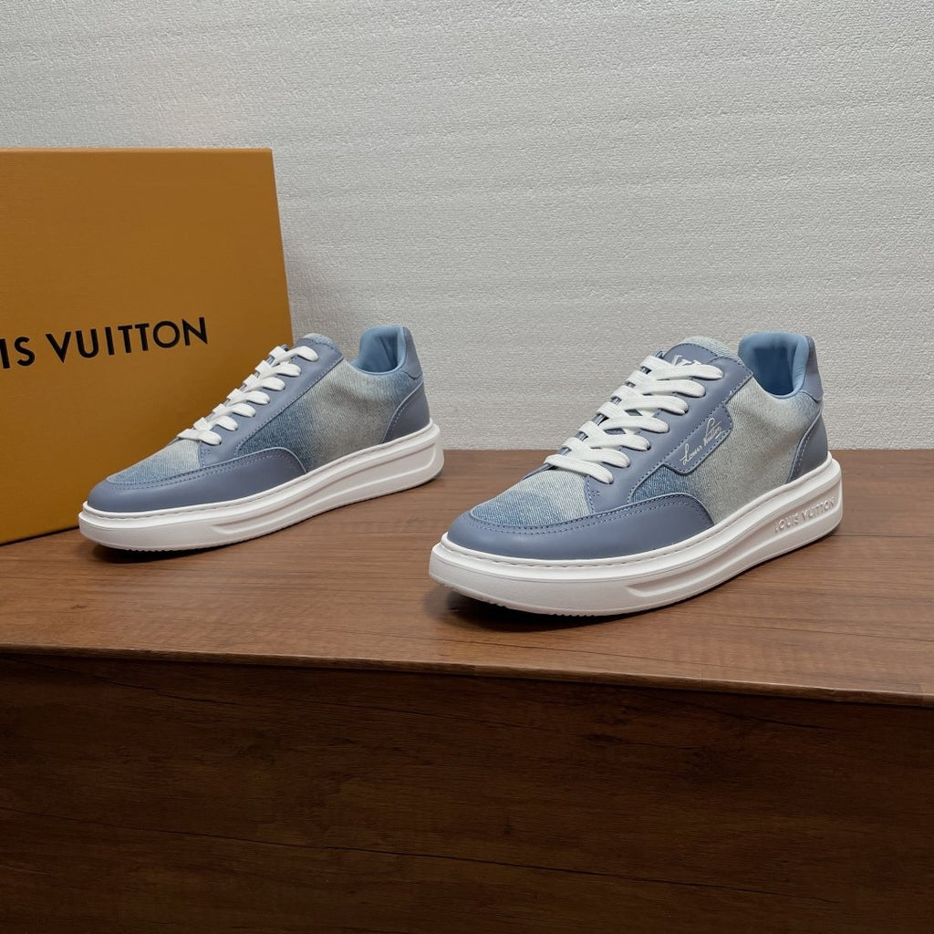 Louis Vuitton Textured Low-Top Sneakers — front