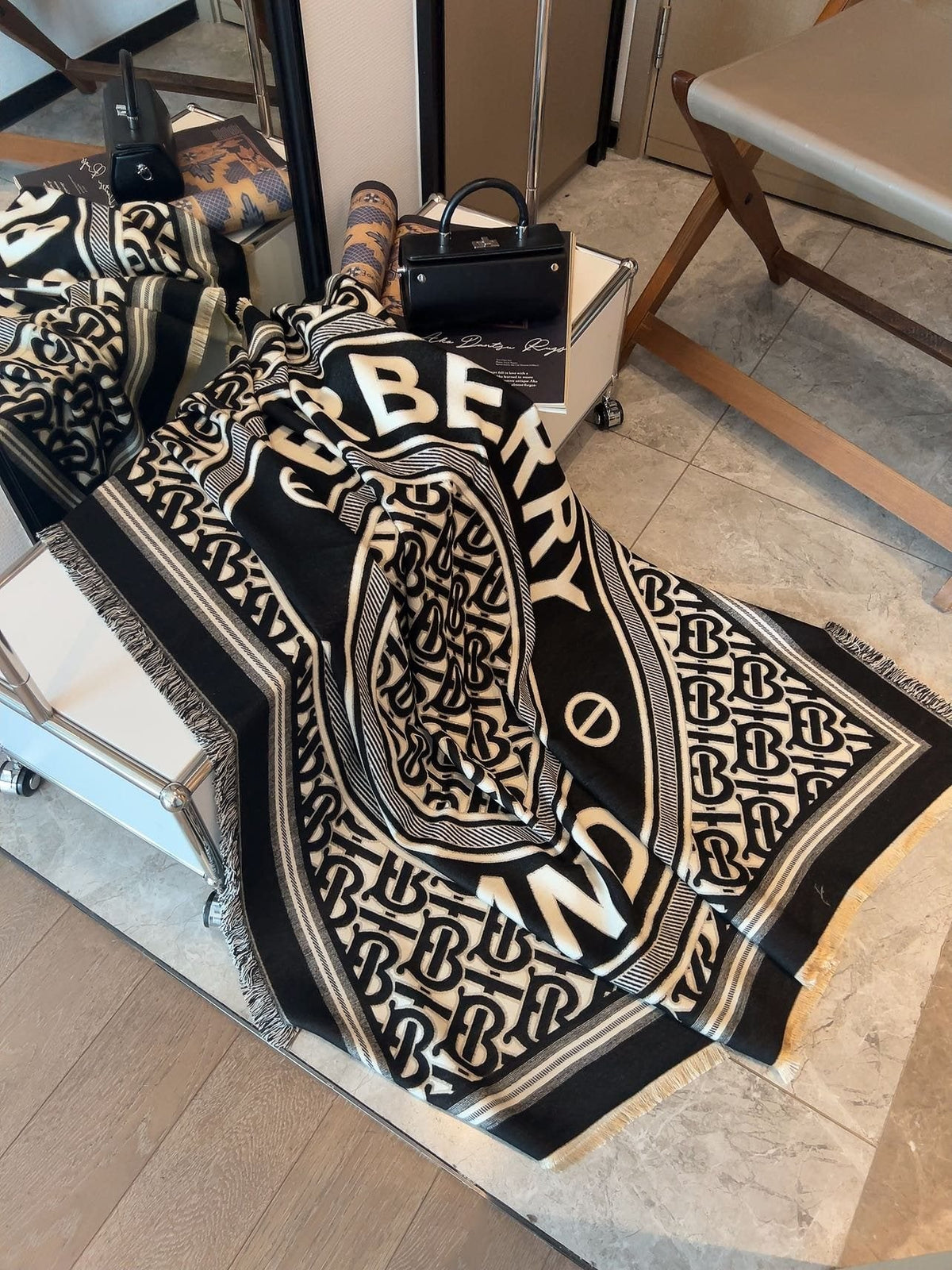 Burberry Graphic Square Scarf — front