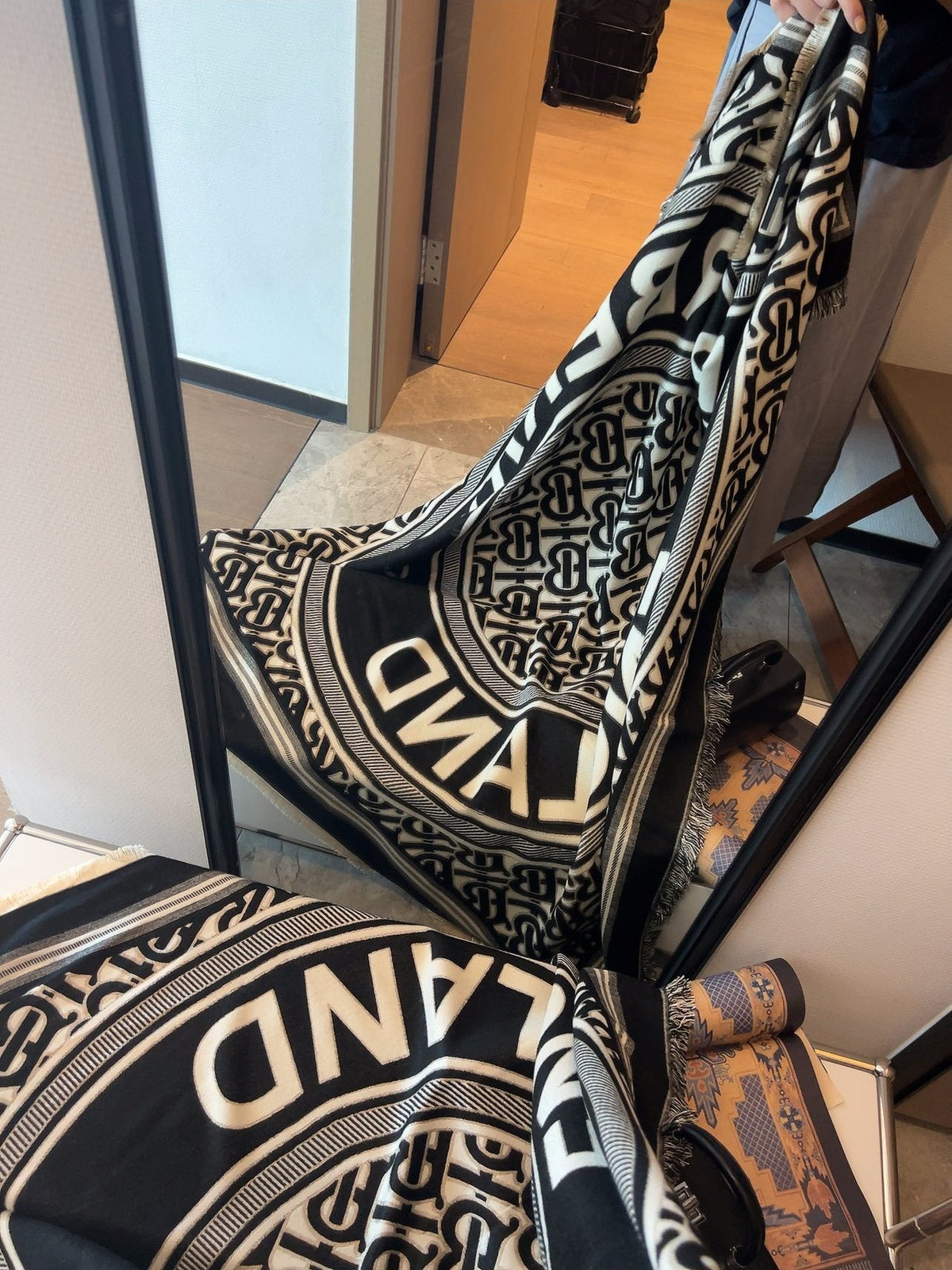 Burberry Graphic Square Scarf — front