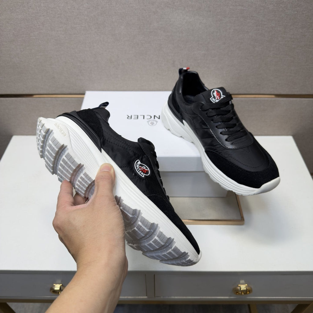 Moncler Low-Top Panel Sneakers — detail