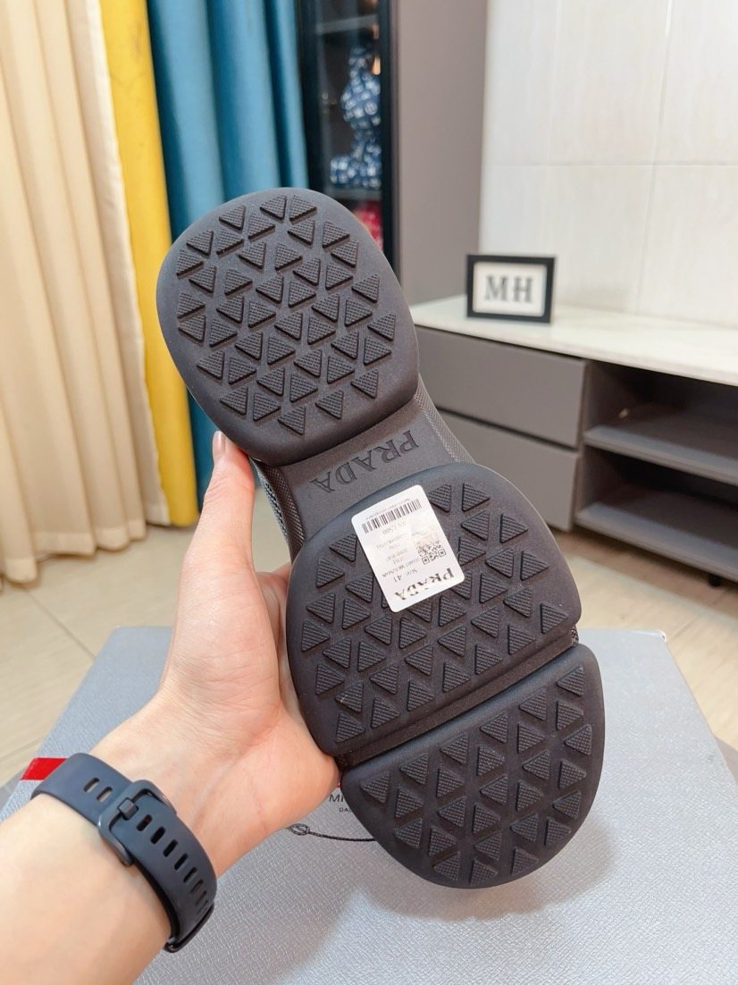 Prada Mesh Panel Men’s Sneakers — detail