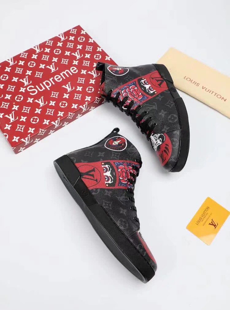 Animal Graphic High-Top Sneakers — side
