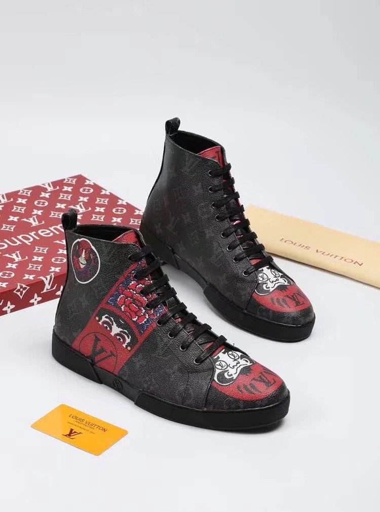 Animal Graphic High-Top Sneakers — front