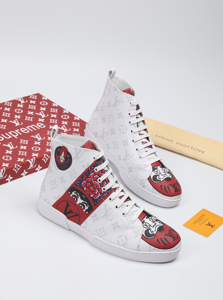 Animal Graphic High-Top Sneakers — side