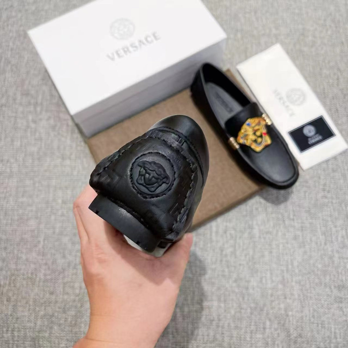 Versace Crest Loafers — detail