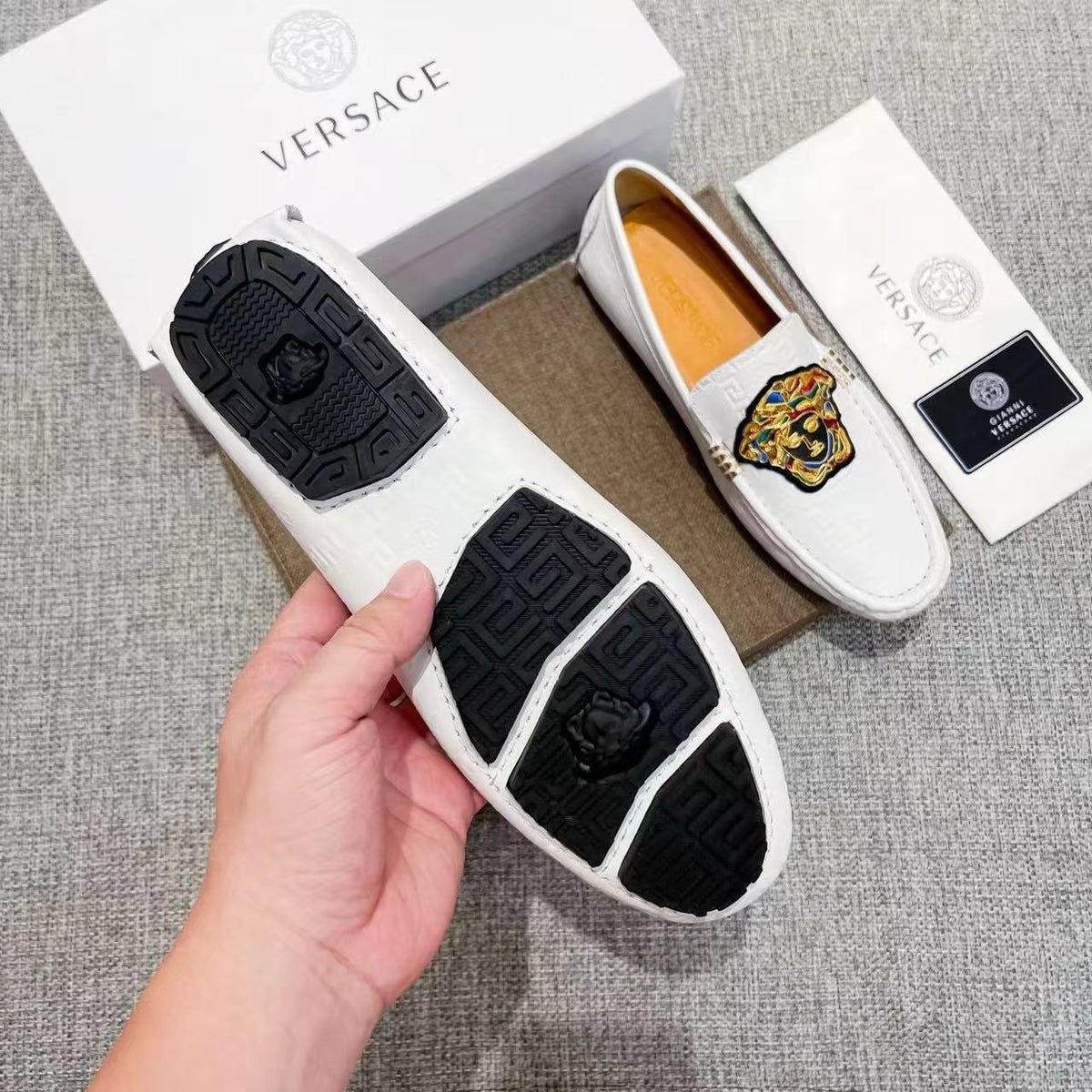 Versace Crest Loafers — detail