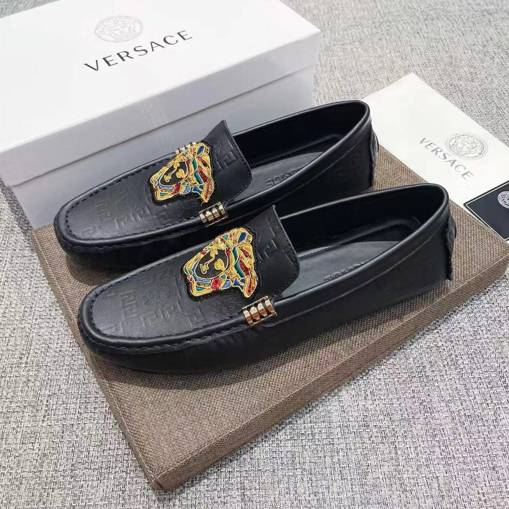 Versace Crest Loafers — front