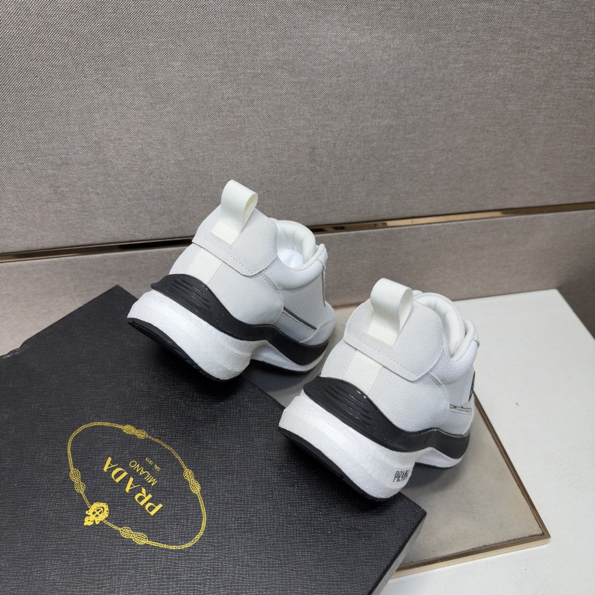 Prada Mesh Panel Sneakers — back