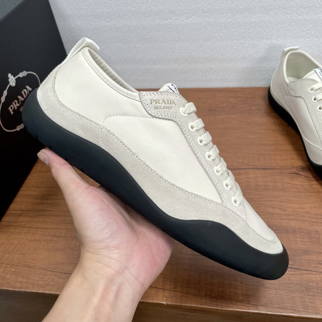 Prada Speedrock Nylon and Suede Sneakers — model