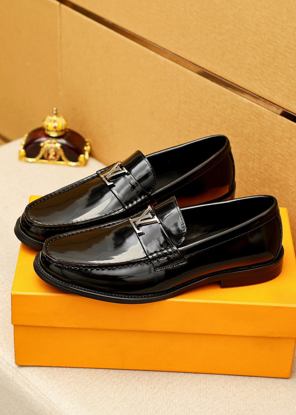 Louis Vuitton Polished Leather Loafers — side