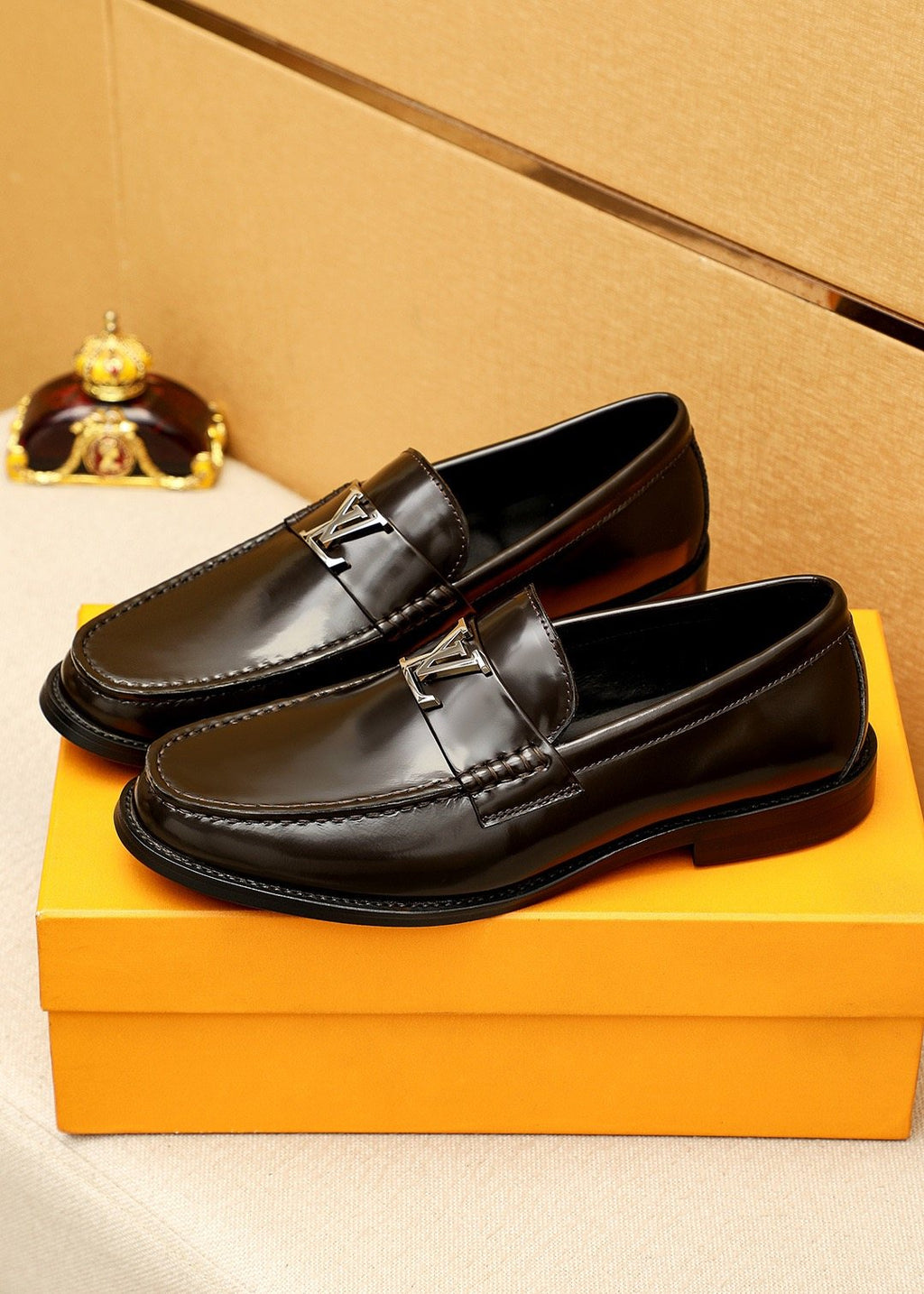 Louis Vuitton Polished Leather Loafers — side
