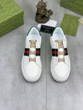 Gucci White Stripe Low-Top Sneakers — hero