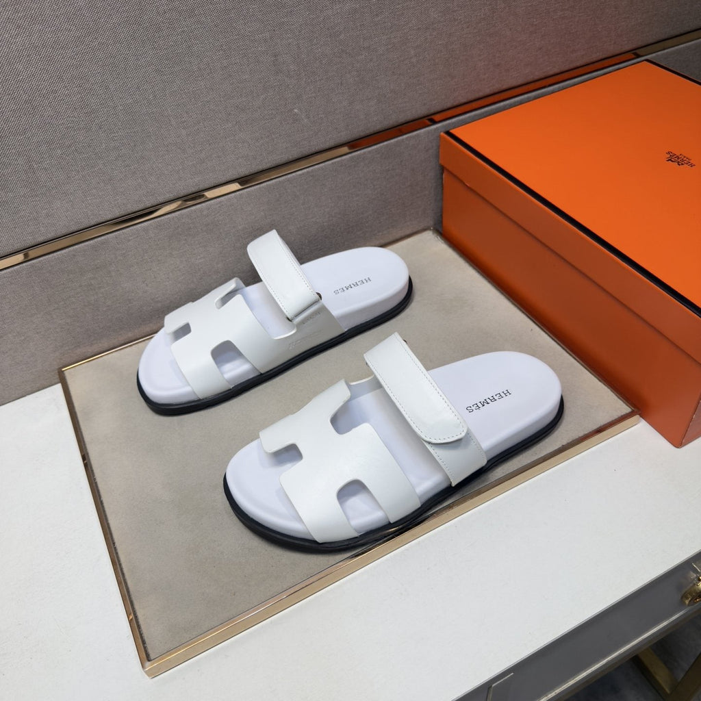 Hermès H-Cutout Open-Toe Sandals — front