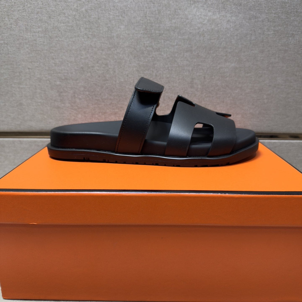 Hermès H-Cutout Open-Toe Sandals — front