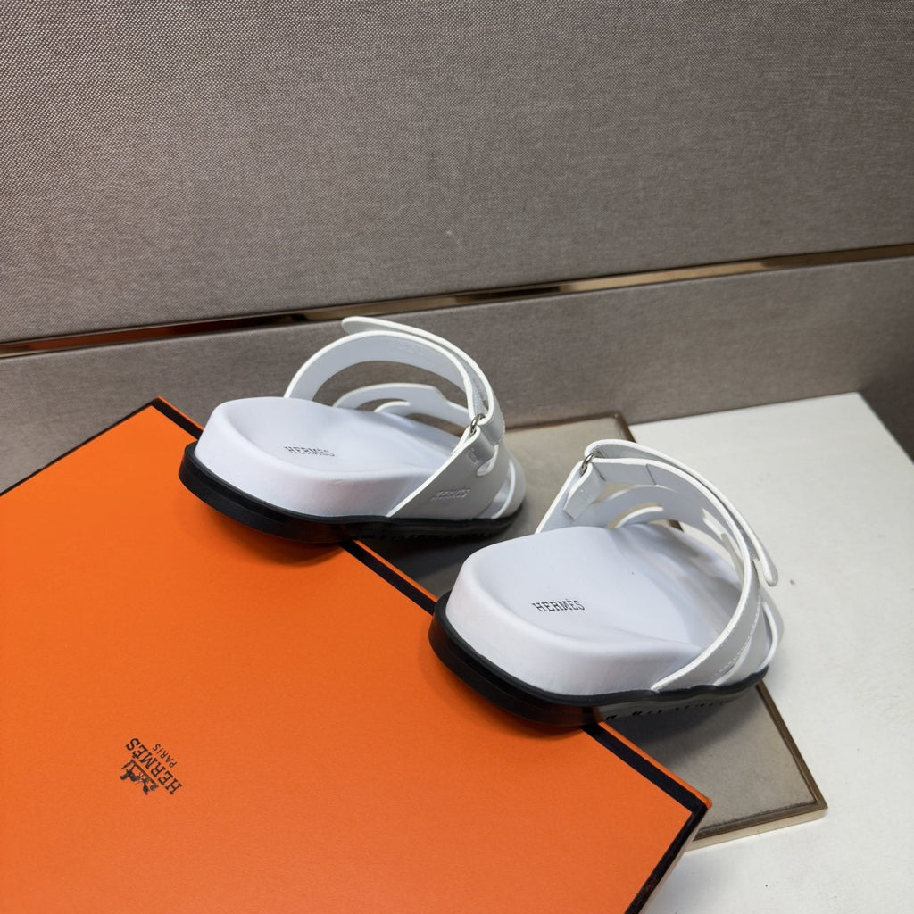 Hermès H-Cutout Open-Toe Sandals — back