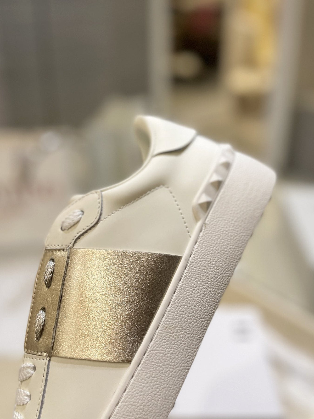 Valentino Studded Low-Top Sneakers — detail
