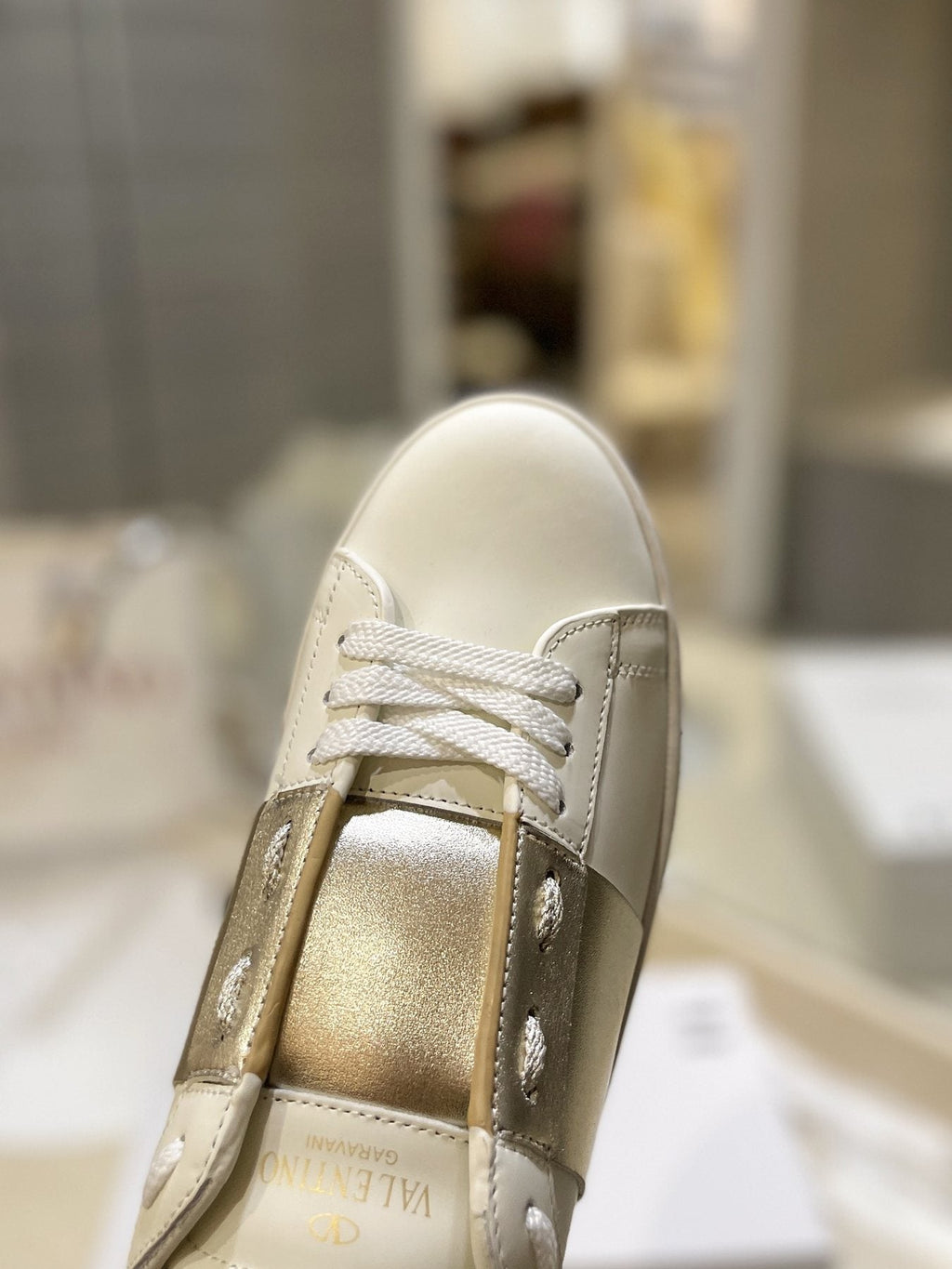 Valentino Studded Low-Top Sneakers — detail